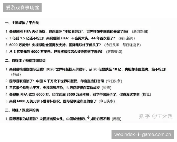 赞助商名额分配不透明诱发世界杯门票向非法第三方分销平台外溢